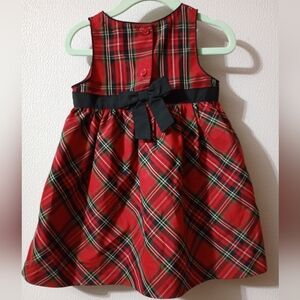 OshKosh B'gosh Red Plaid Dress with Black Accents
